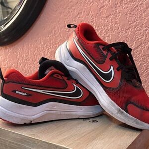 Nike Kids Red and Black Sneakers